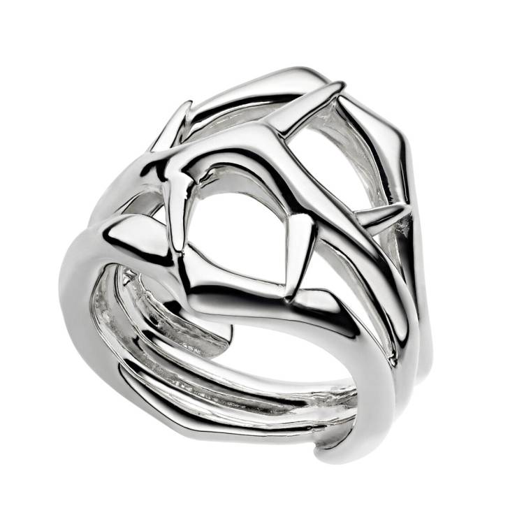Shaun Leane Blackthorn Sterling Silver Triple Ring - N