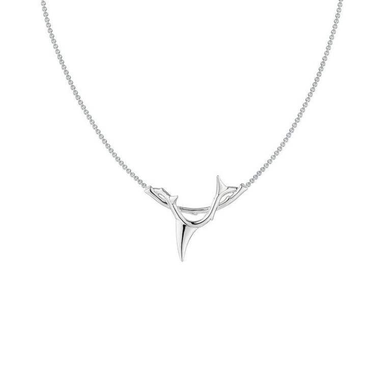 Shaun Leane Rose Thorn Sterling Silver Branch Pendant - Silver