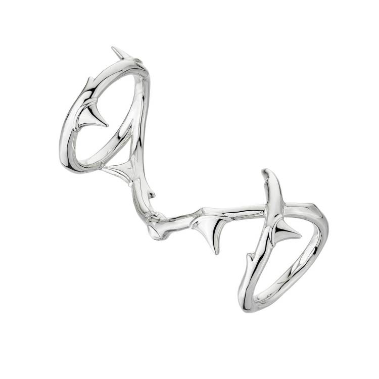 Shaun Leane Rose Thorn Sterling Silver Hinged Ring - S