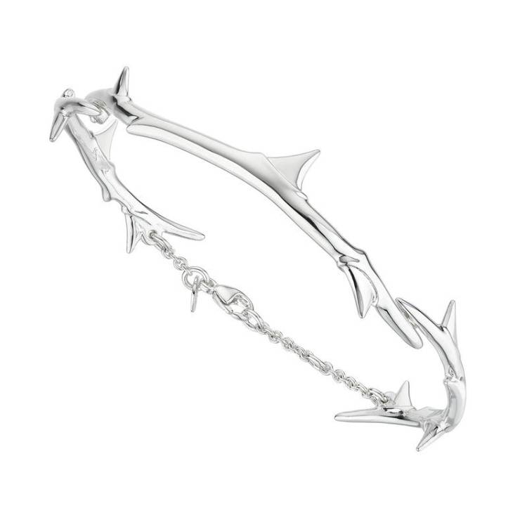 Shaun Leane Rose Thorn Sterling Silver Linked Bracelet - Silver