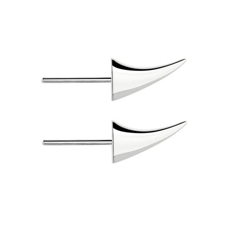 Shaun Leane Rose Thorn Swerve Sterling Silver Extra Large Stud Earrings - Silver