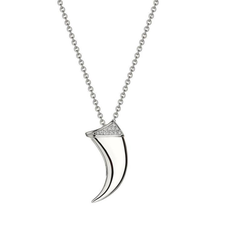 Shaun Leane Talon Claw Sterling Silver Diamond Pendant - Silver