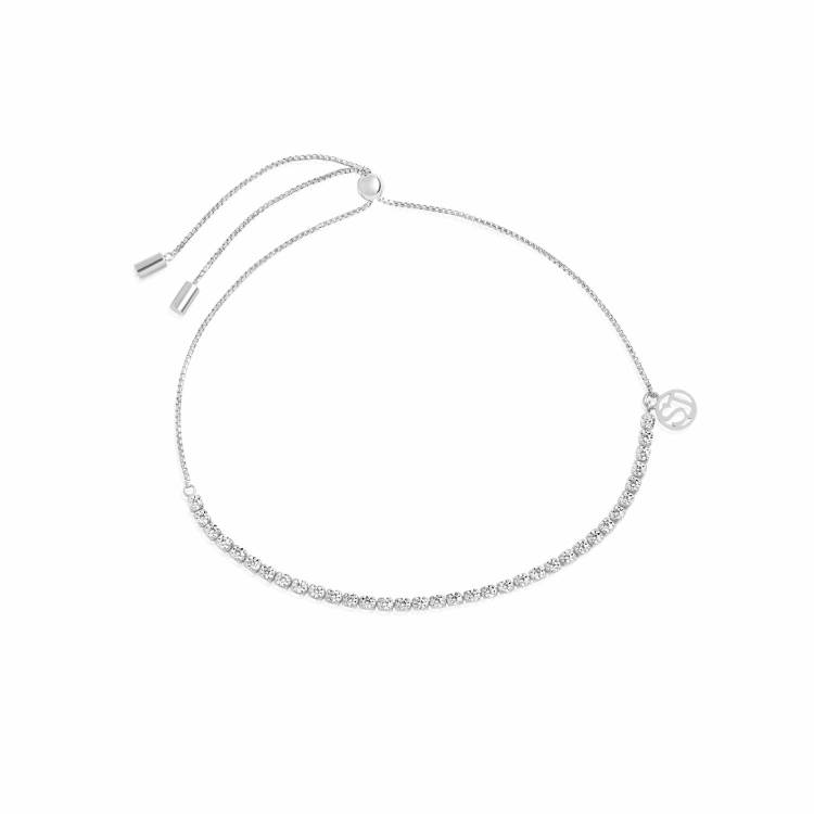 Sif Jakobs Ellera Sterling Silver White Zirconia Adjustable Tennis Bracelet - Silver