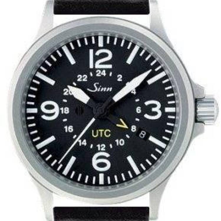 Sinn Watch 856 UTC Leather - Black