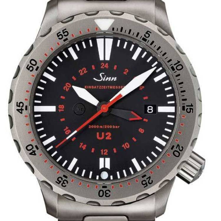 Sinn Watch U2 - EZM 5 Bracelet - Black