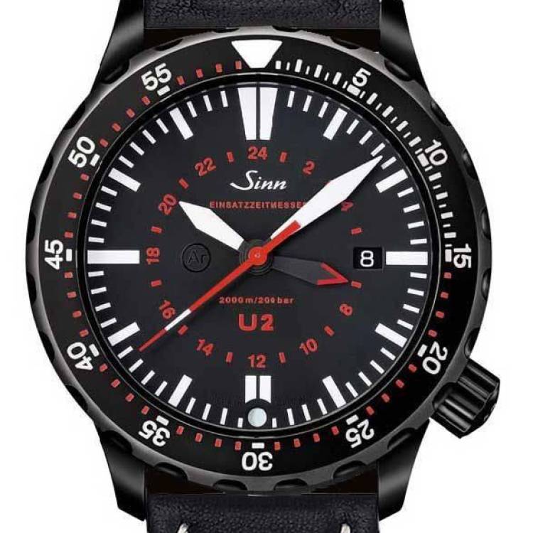 Sinn Watch U2 S - EZM 5 Leather - Black