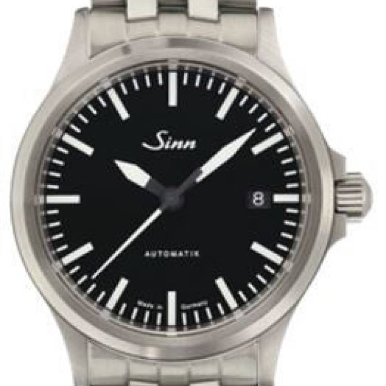 Sinn Watch 556 I Fine Link Bracelet - Black