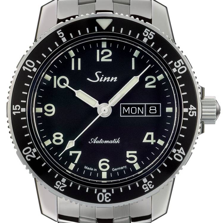Sinn Watch 104 St Sa A Fine Link Bracelet - Black