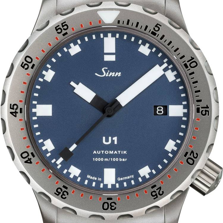 Sinn Watch U1 B Bracelet - Blue