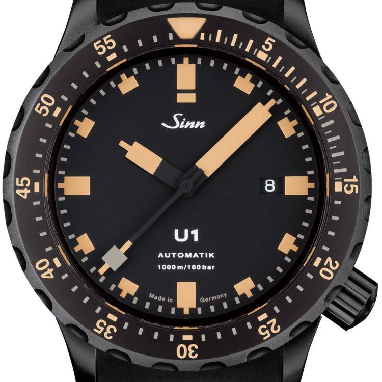 Sinn Watch U1 SE Silicone - Black