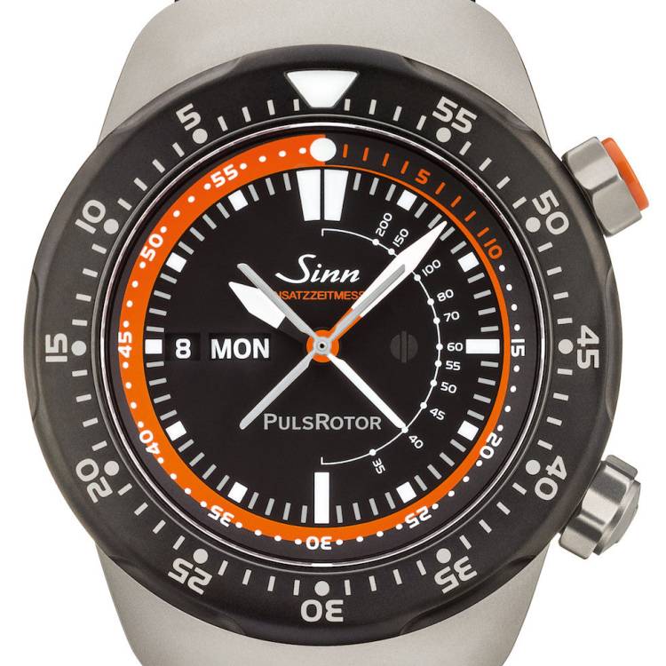 Sinn Watch EZM 12 Silicone Black - Black