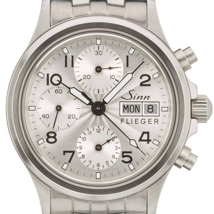 Sinn Watch 356 Sa Pilot III Fine Link Bracelet - Silver