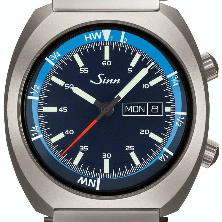 Sinn Watch 240 St GZ Bracelet - Blue