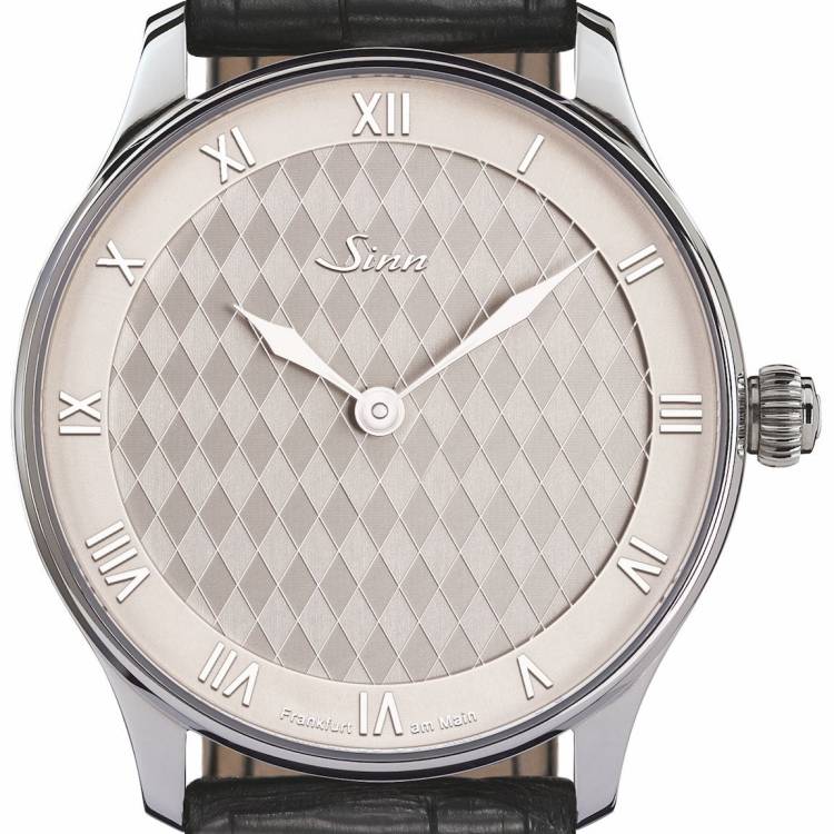 Sinn Watch 1746 Heimat Black Alligator - Silver