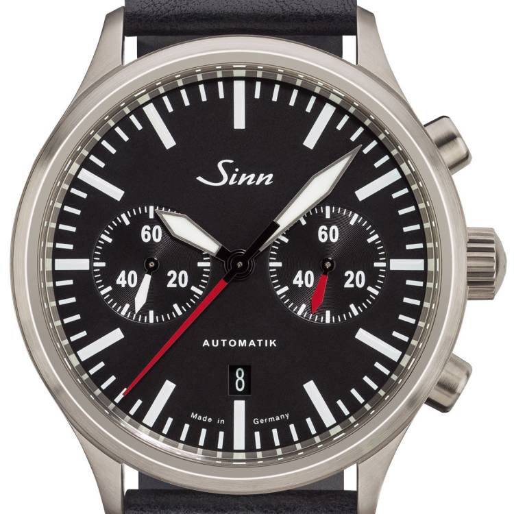 Sinn Watch 936 Black Leather