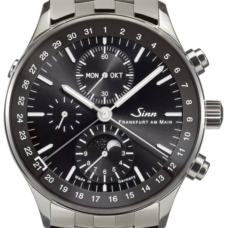 Sinn Watch Frankfurt Financial District 6012 Fine Link Bracelet - Black