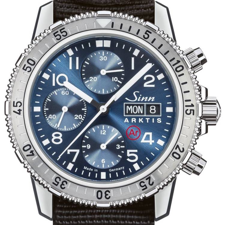 Sinn Watch 206 Arktis II Nato - Blue