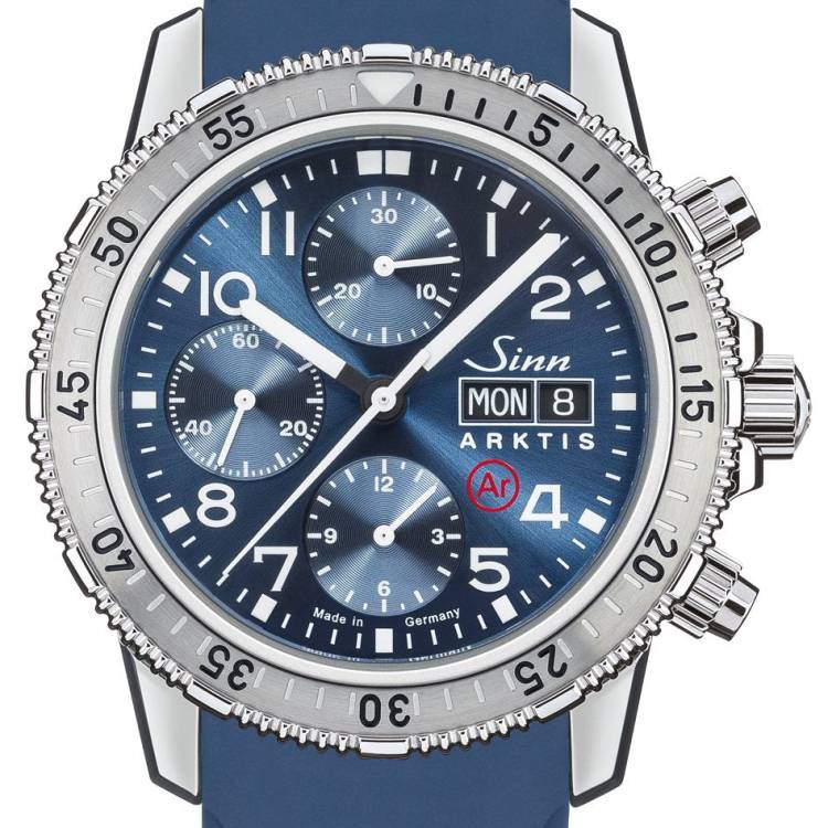 Sinn Watch 206 Arktis II Rubber Blue - Blue