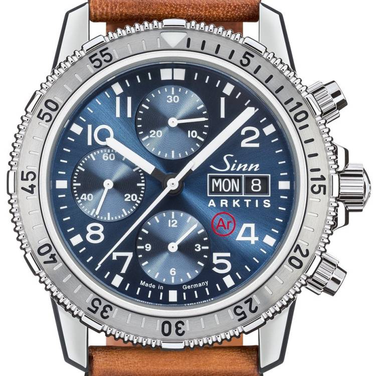 Sinn Watch 206 Arktis II Vintage Cowhide Vintage Brown - Blue