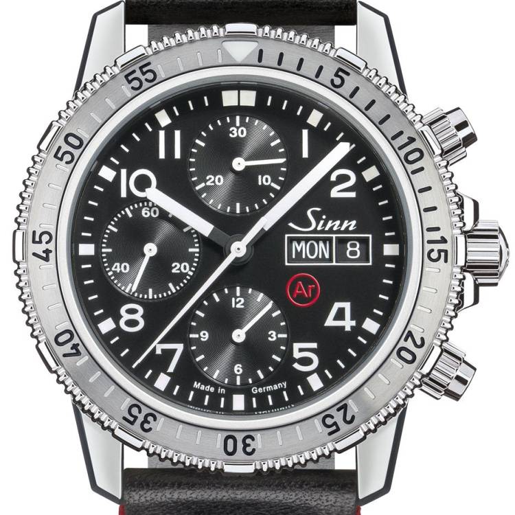 Sinn Watch 206 St Ar Vintage Black With Red - Black