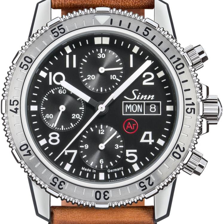 Sinn Watch 206 St Ar Vintage Cowhide Vintage Brown - Black