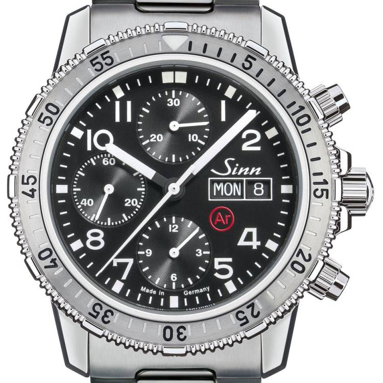 Sinn Watch 206 St Ar Solid Link Bracelet - Black