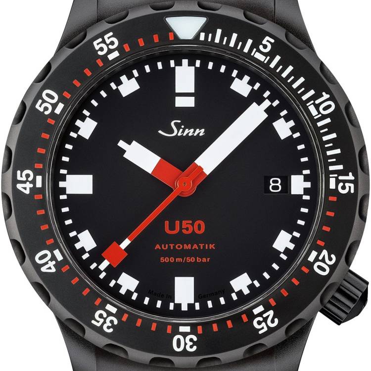 Sinn Watch U50 S H Link Bracelet PVD - Black