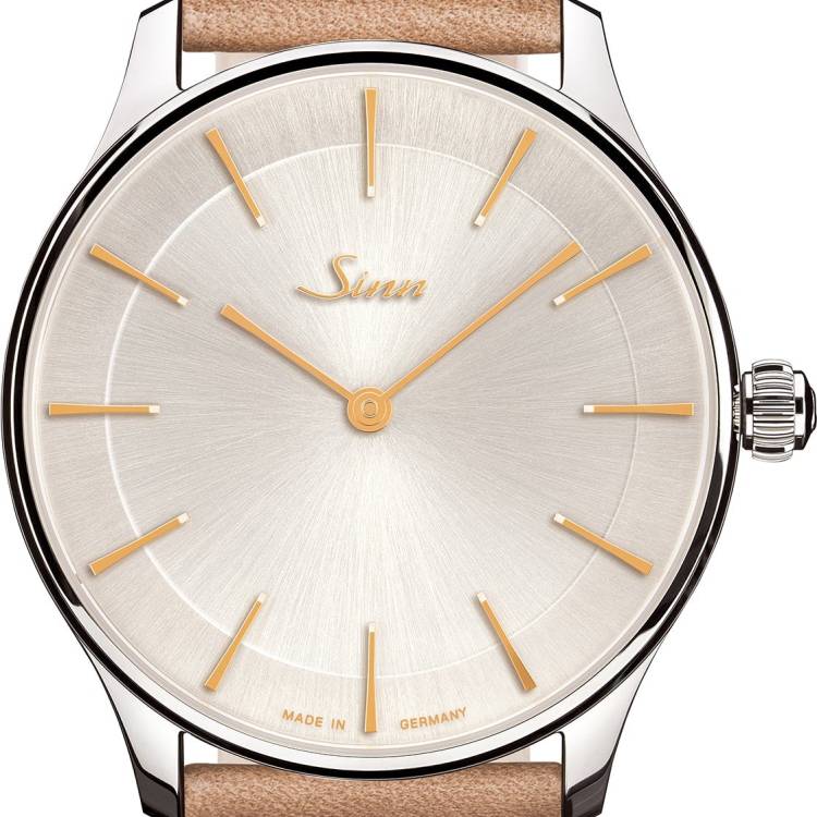 Sinn Watch 1739 St I 4N Leather Tan - Silver