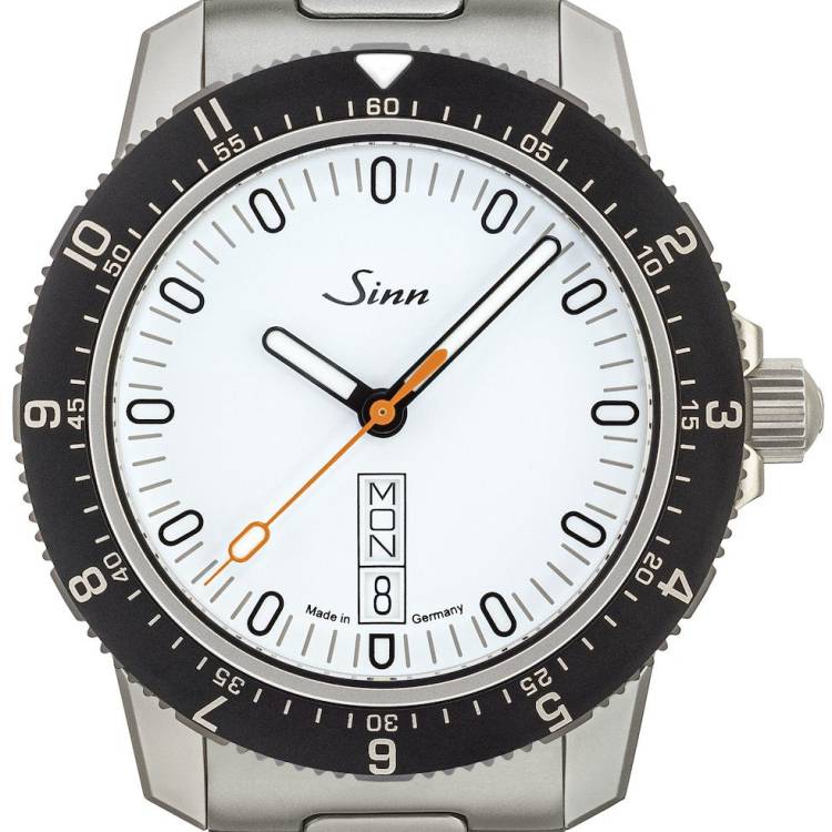 Sinn Watch 105 St Sa W H-Link Bracelet - White