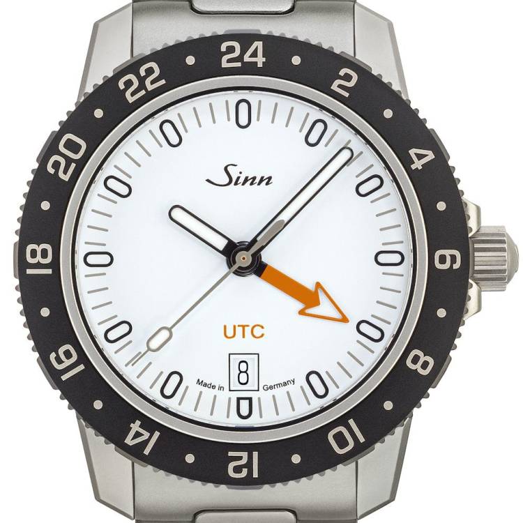 Sinn Watch 105 St Sa W UTC H-Link Bracelet - White