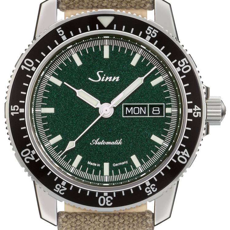 Sinn Watch 104 St Sa I MG Canvas Beige - Green