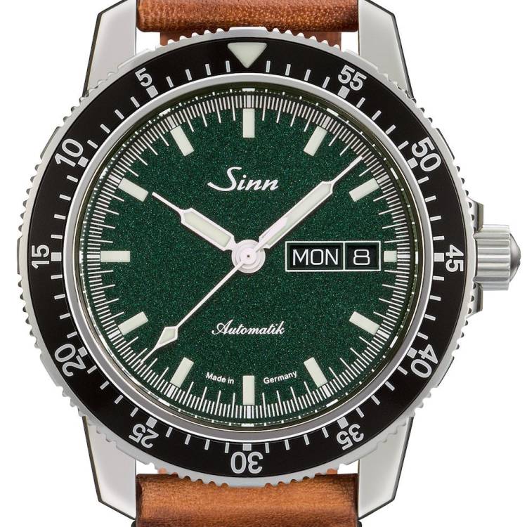 Sinn Watch 104 St Sa I MG Vintage Cowhide Brown - Green