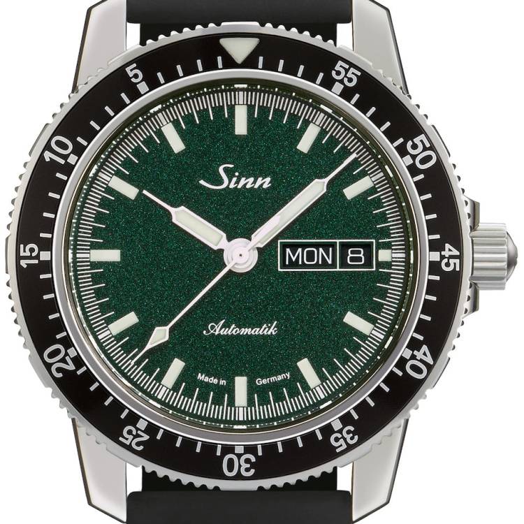 Sinn Watch 104 St Sa I MG Silicone Black - Green