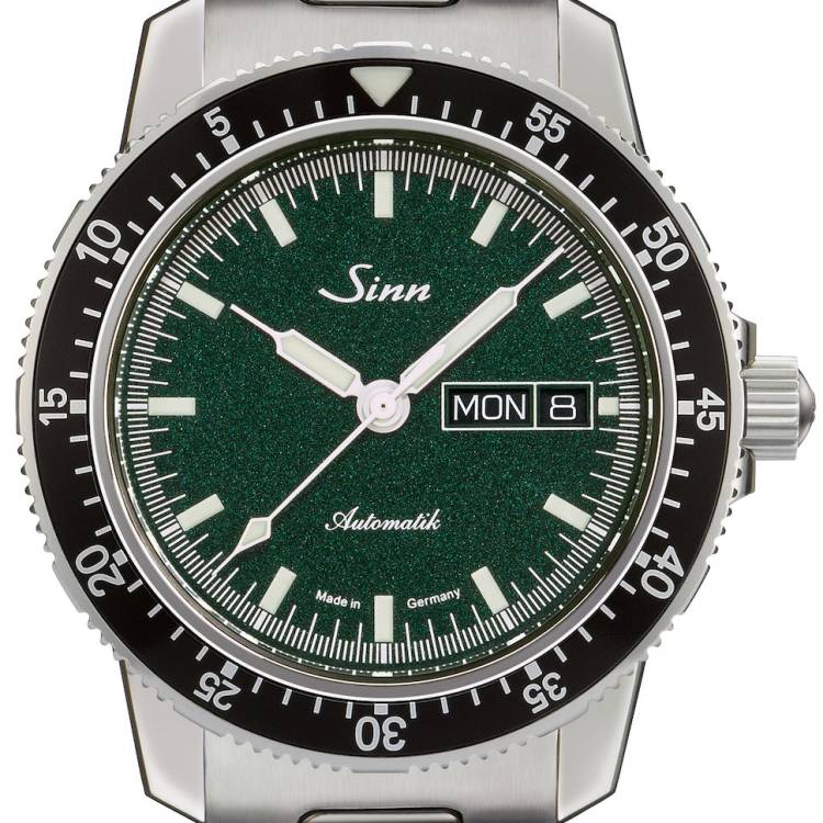 Sinn Watch 104 St Sa I MG H-Link Bracelet - Green