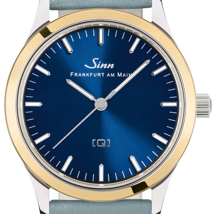 Sinn Watch 434 St GG B Ladies Leather Blue - Blue
