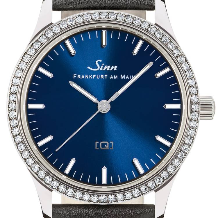 Sinn Watch 434 TW 68 WG B Ladies Leather Black - Blue