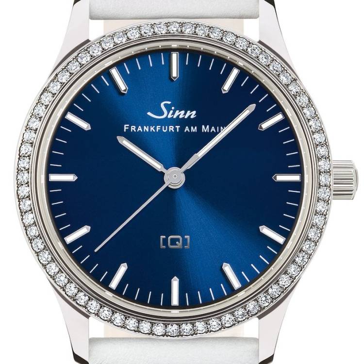 Sinn Watch 434 TW 68 WG B Ladies Leather White - Blue