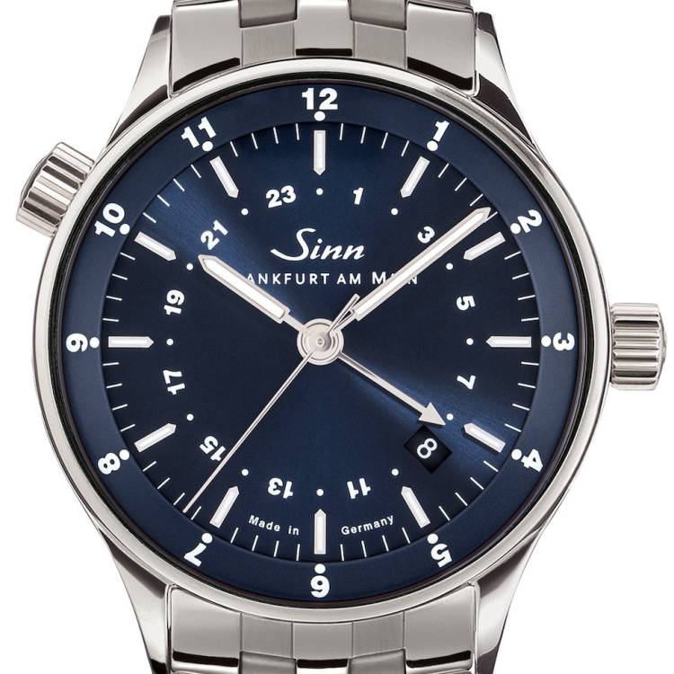 Sinn Watch Frankfurt World Time 6060 B 24h UTC - Blue