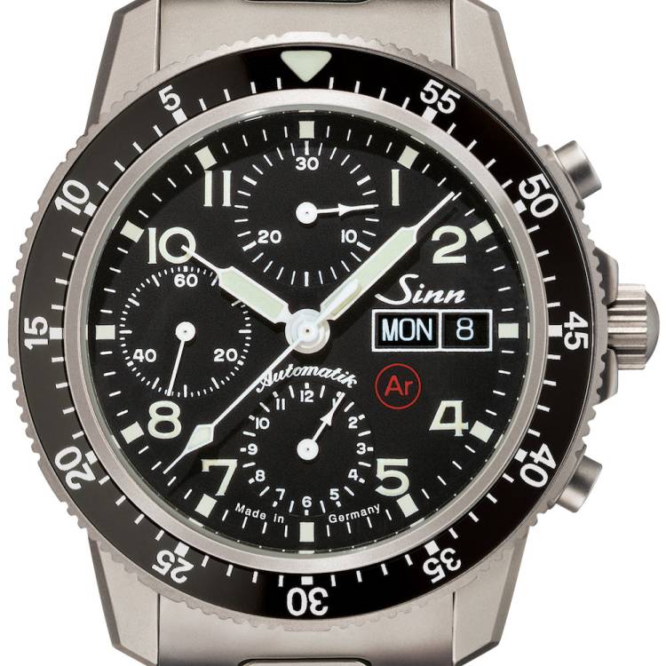 Sinn Watch 103 Ti Ar Titanium H-Link Bracelet - Black