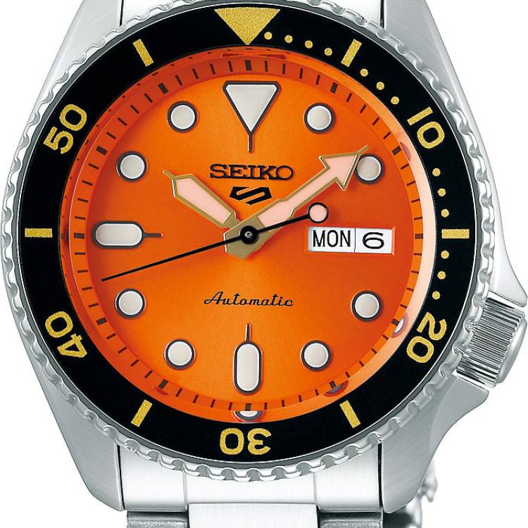 Seiko Watch 5 Sports Mens - Orange