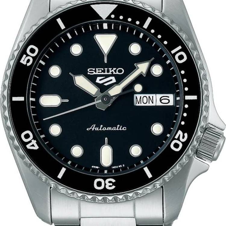 Seiko Watch 5 Sports SKX Midi Black Mens