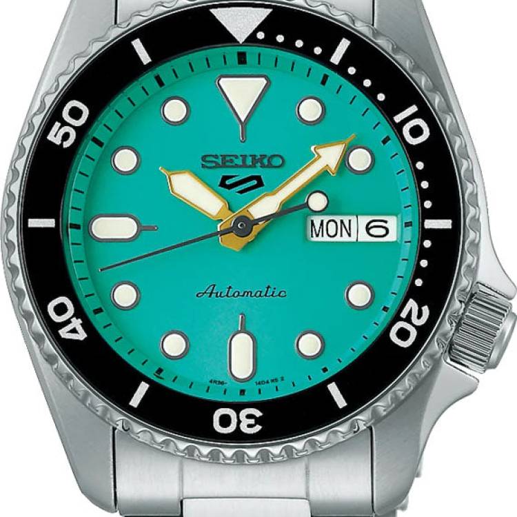 Seiko Watch 5 Sports SKX Midi Teal Mens