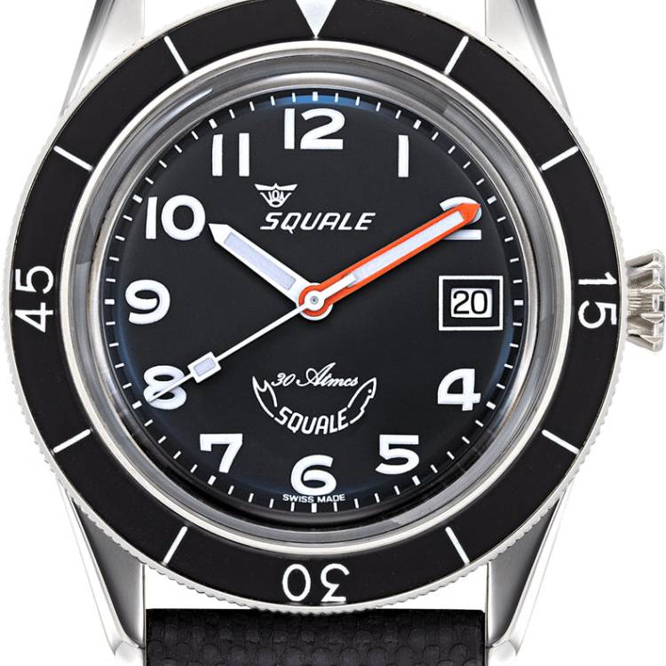 Squale Watch Sub-39 Black Arabic - Black