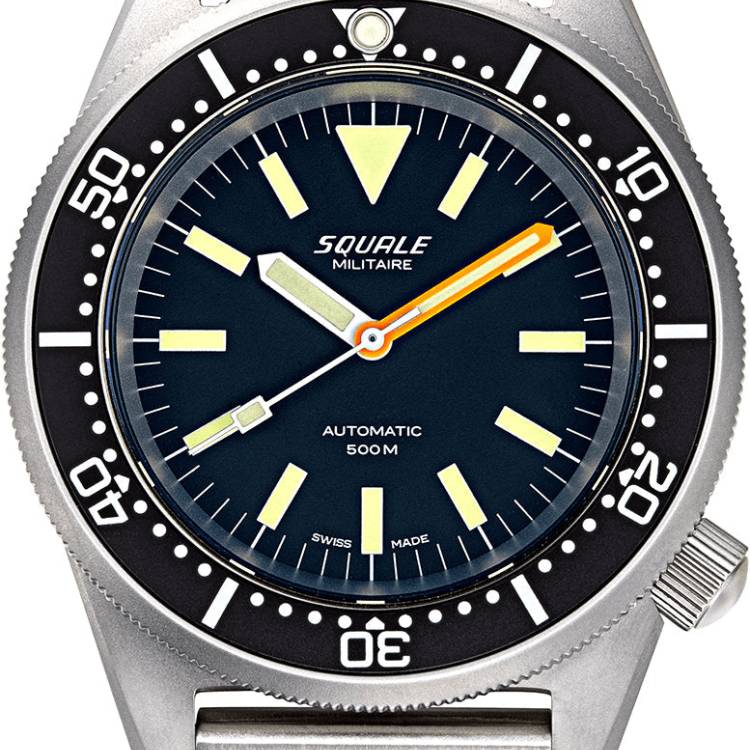 Squale Watch 1521 Militaire Steel Blasted Mesh