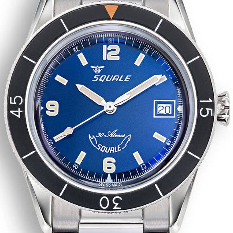 Squale Watch Sub-39 Blue Bracelet - Blue