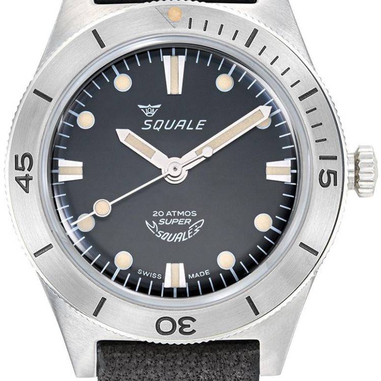 Squale Watch Supersquale Sunray Black - Black