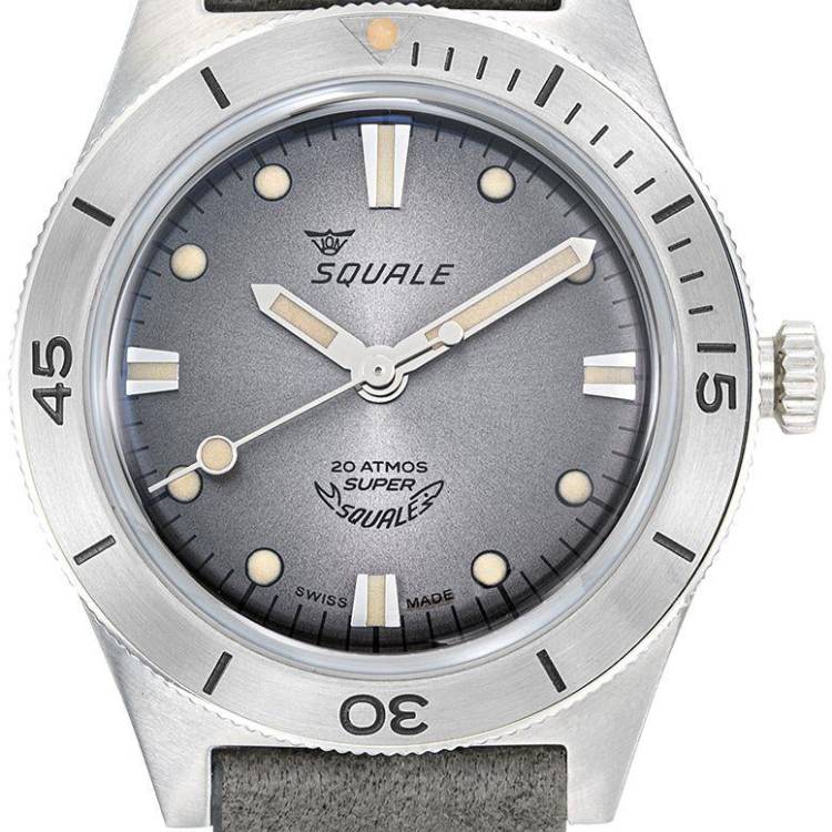 Squale Watch Supersquale Sunray Grey - Grey
