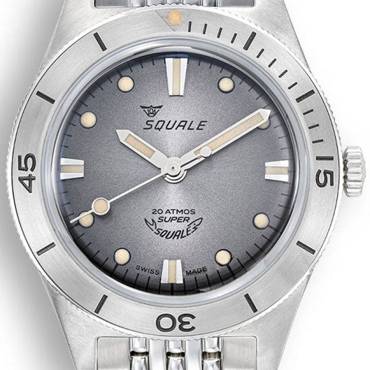 Squale Watch Supersquale Sunray Grey Bracelet