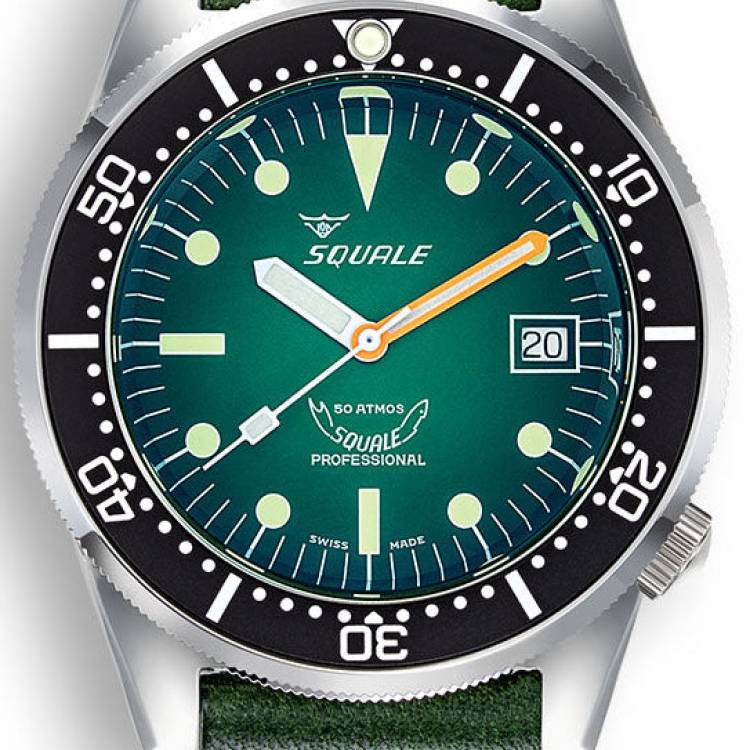 Squale Watch 1521 Green Ray
