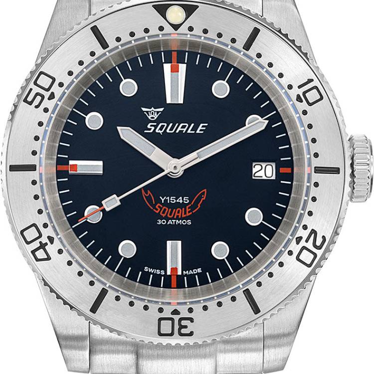 Squale Watch 1545 Steel Black Bracelet